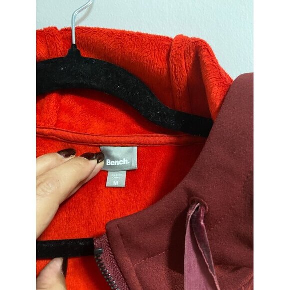 Bench Women's Zip-Up Wine Color Jacket Size M - Picture 9 of 12
